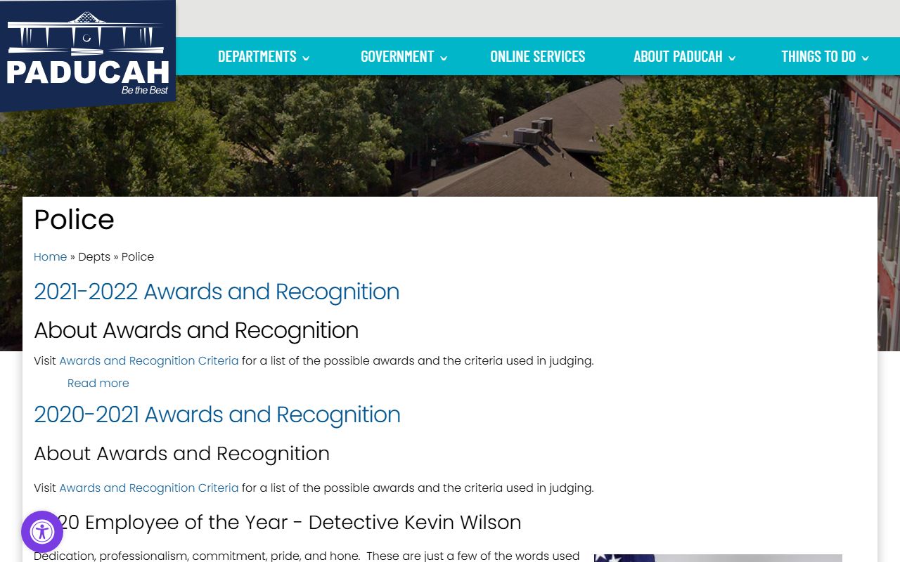 Paducah Police Department serving the community