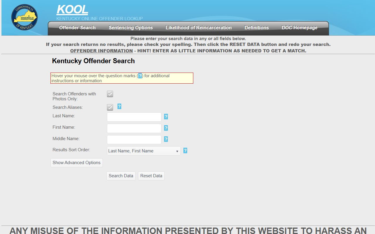 Grayson County Detention Center booking records and inmate lookup system
