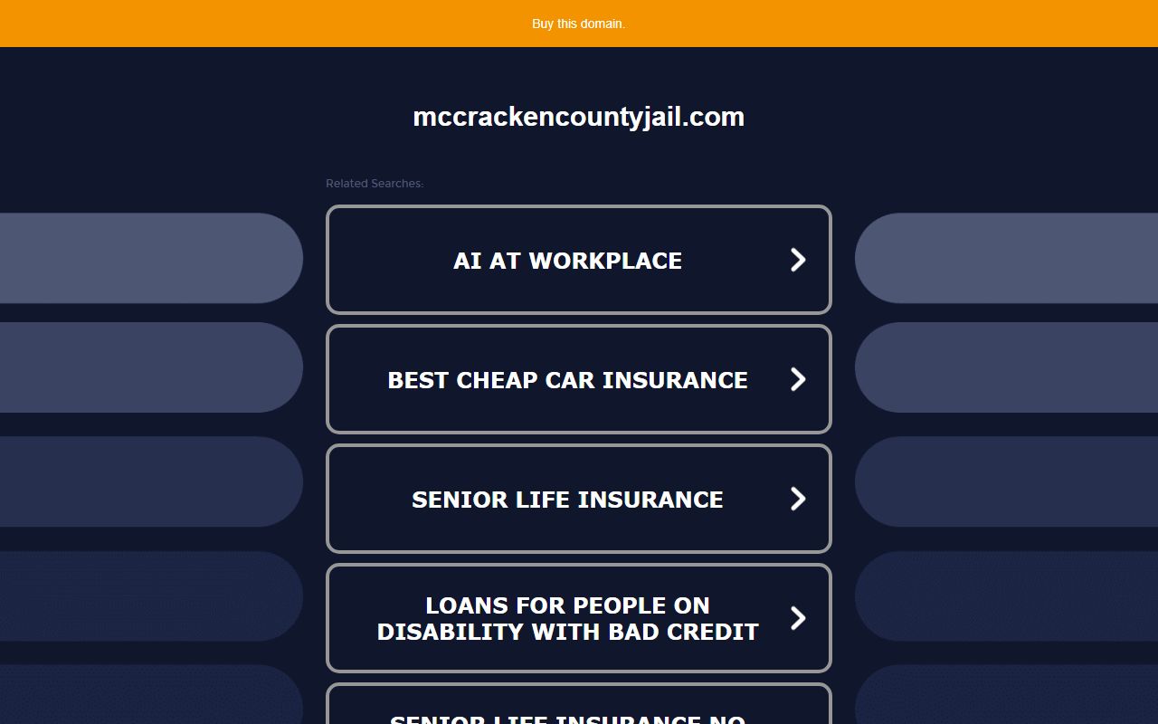 McCracken County Regional Jail homepage for Paducah booking releases