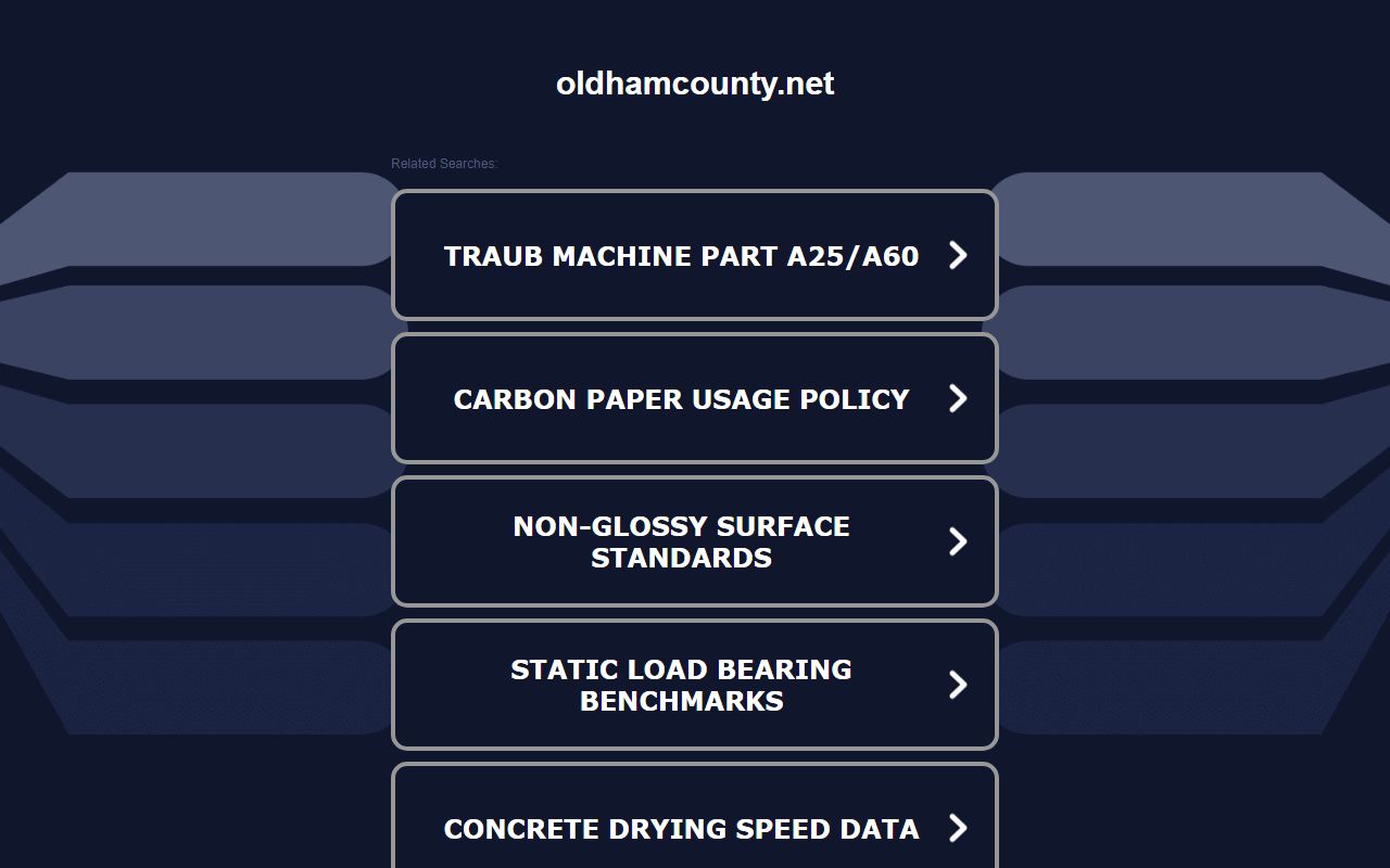 Oldham County Sheriff Office website for public records access